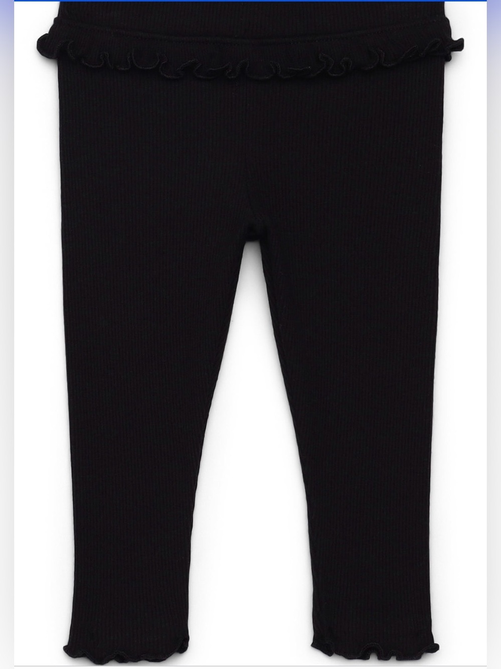 RUFFLE TRIM LEGGINGS